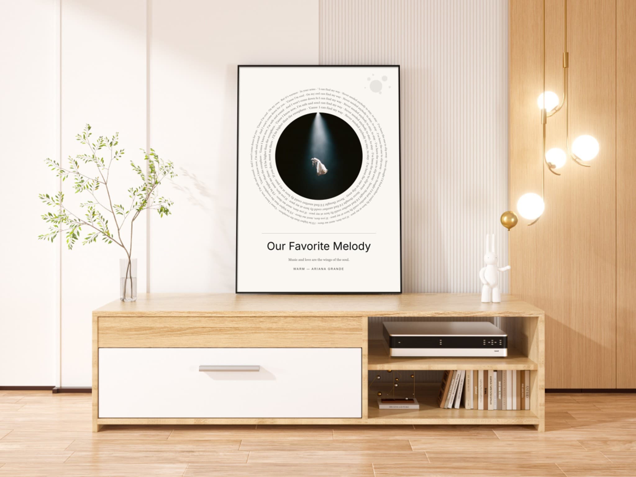 Poster de letra de canción